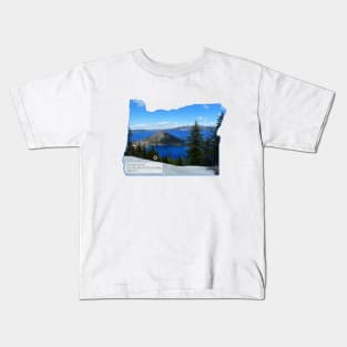 Crater Lake Oregon Kids T-Shirt